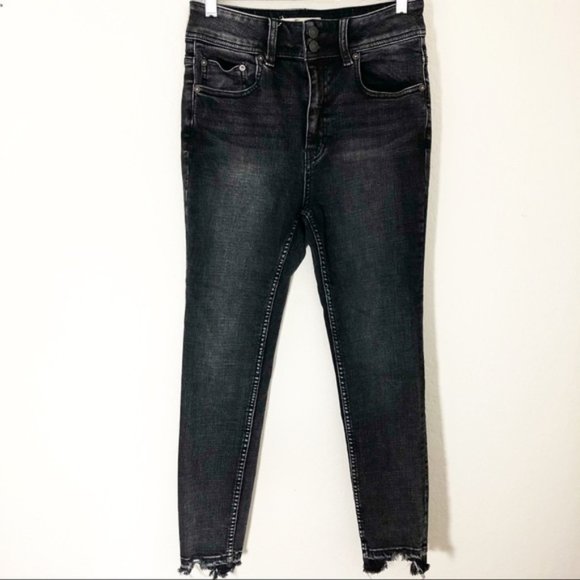 NWOT Free People Wild Child Skinny Jeans Black 28 - Picture 4 of 10
